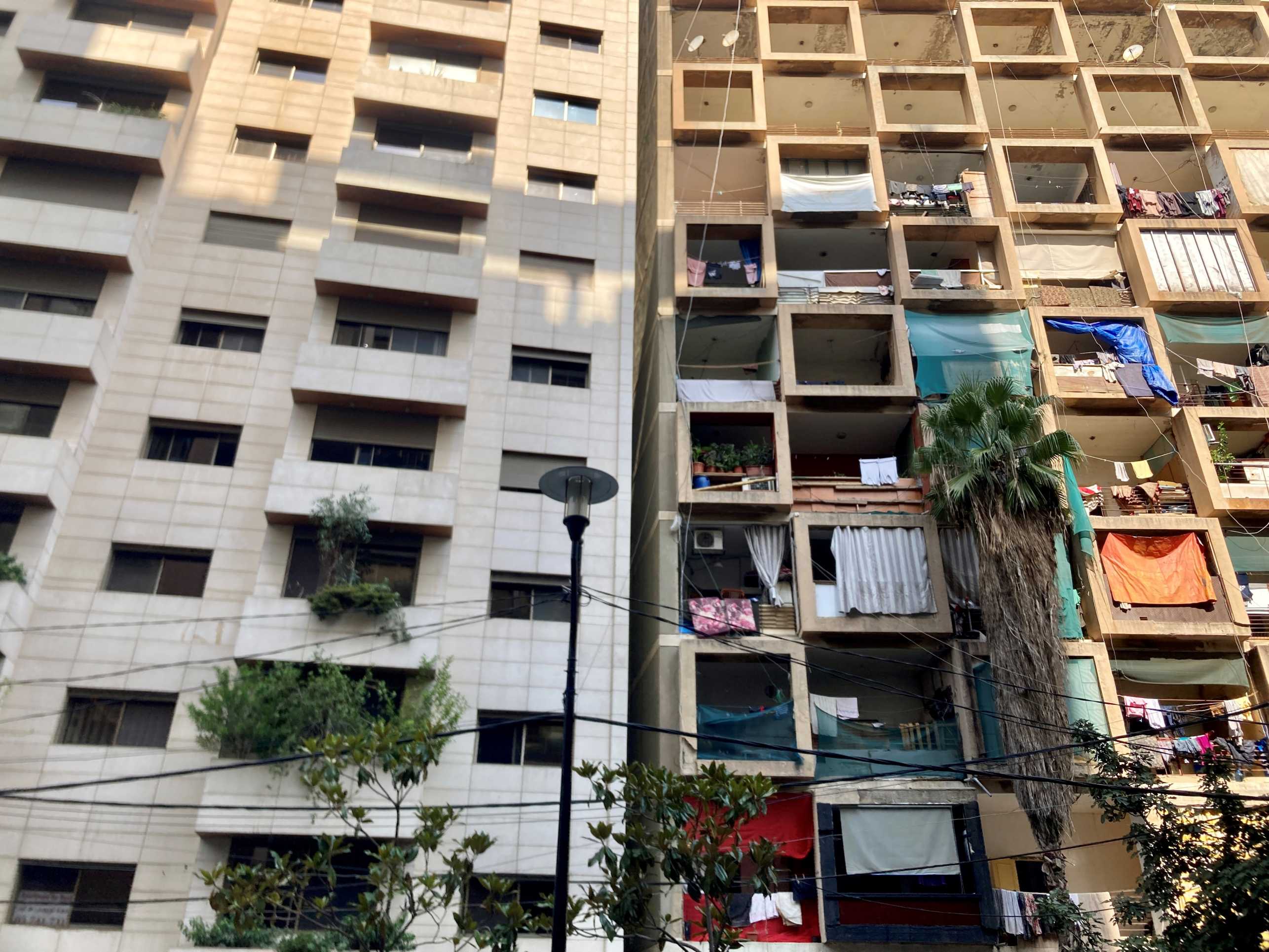 Contrasting Housing Situation in Beirut, Lebanon. Source: Bruna Rohling, 2022