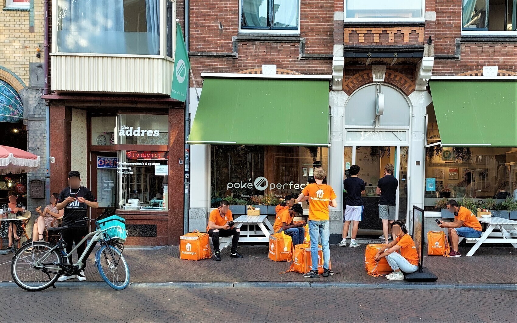 Delivery Riders on the wait in Utrecht
